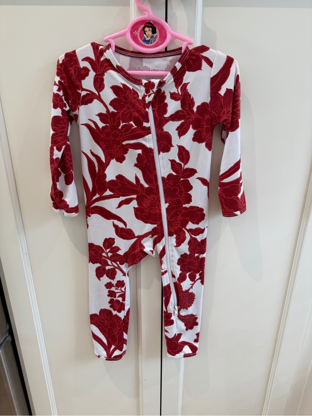 Masongrey mini 18-24m Floral Infant One-Piece Zipper Pajamas